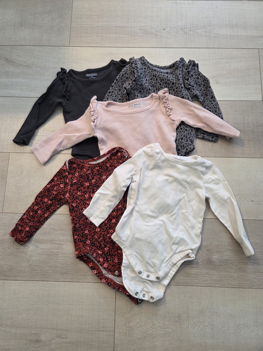 Old Navy Baby One-Piece Set — Pink, White, Black, Gray, Red